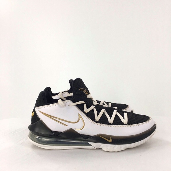 Nike Shoes Nike Lebron 7 Sneaker Low White Black Metallic Gold
